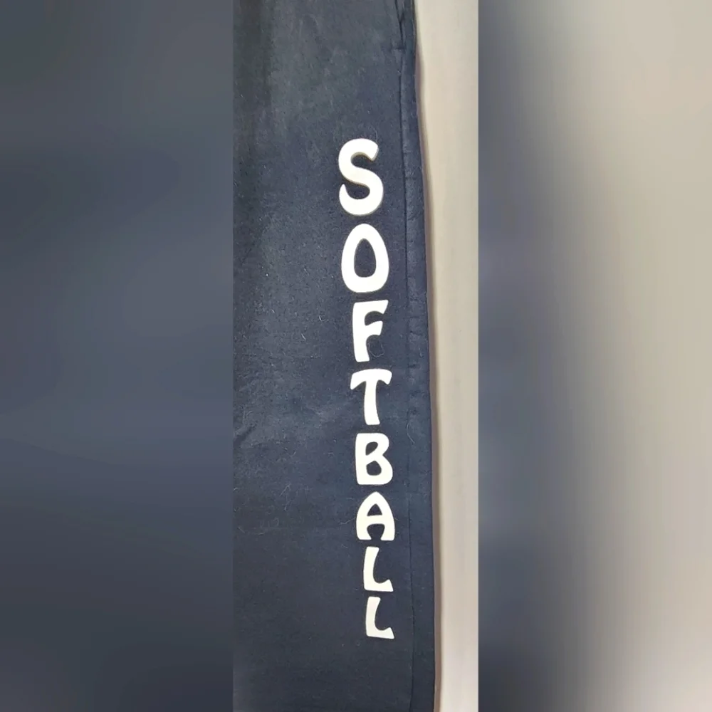 🛍 4/$20 🛍 Gildan Black Softball Sweatpants-Size Large - Picture 3 of 4